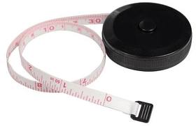 Рулетка Tools Taylor, 1,5метра пластиковая с мягкой лентой, черный (R650102.03)