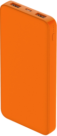 Внешний аккумулятор Polus, 10000 Mah, софт-тач покрытие, оранжевый (R2018.07)