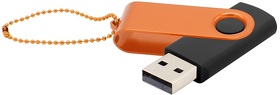 Флешка Designer To Go 2.0 USB 16Gb, черный/оранжевый (R3033R.02.07)