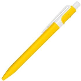 Ручка шариковая пластиковая Ravena Color, желтая/белая (R1535.31)