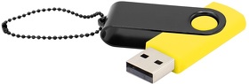 Флешка Designer To Go 2.0 USB 16Gb, желтый/черный (R3033R.06.02)