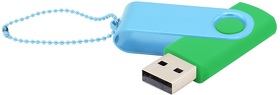 Флешка Designer To Go 2.0 USB 16Gb, зеленый/голубой (R3033R.04.08)
