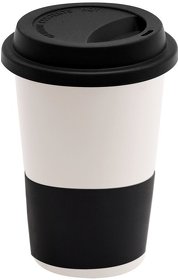 Кружка Magic To Go, белый/черный (R6134.01.02)