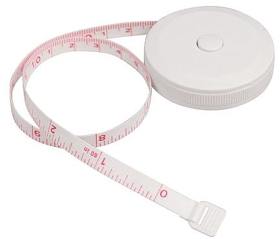 Рулетка Tools Taylor, 1,5метра пластиковая с мягкой лентой, белая (R650102.01)