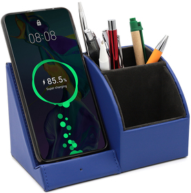 Настольный органайзер Prestige c беспроводной зарядкой, синий (R7024.03)