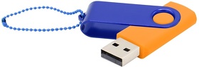 Флешка Designer To Go 2.0 USB 16Gb, оранжевый/синий (R3033R.07.03)