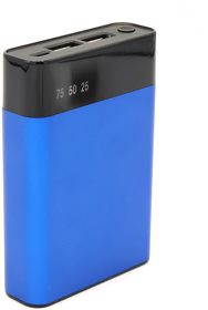 Внешний аккумулятор в металлическом корпусе Apria, 10000 mAh, синий (R2016.03)