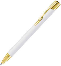 Ручка шариковая Legend Soft Touch Mirror Gold, белая/золотистая (R15484/RMG.01)