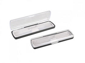 Футляр для ручки Pencase Uno, пластик, прозрачный/черный (R501033)