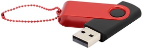 Флешка Designer To Go 2.0 USB 16Gb, черный/красный (R3033R.02.05)