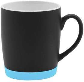 Кружка Make Me To Go, чёрная/голубая (R6140.02.08)