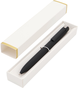 Ручка Espada в коробке Cradle белой с позолотой, чёрная (R54078.02)