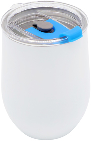 Термокружка с двойной стенкой Coffixx To Go, белая/синяя (R5043.01.15)