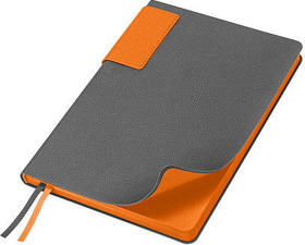 Ежедневник Flexy Star Sivilia Grey Edition Color А5, серо-оранжевый, недатированный в гибкой обложке (R15123.135.0207 new)