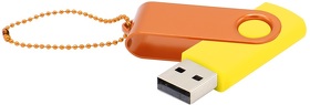 Флешка Designer To Go 2.0 USB 16Gb, желтый/оранжевый (R3033R.06.07)
