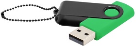 Флешка Designer To Go 2.0 USB 16Gb, зеленый/черный (R3033R.04.02)