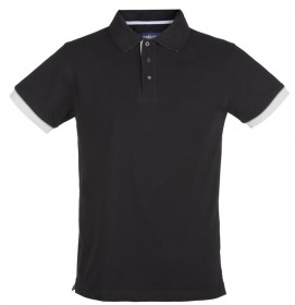 P6551.30-sale - Рубашка поло мужская ANDERSON, черная (уценка)