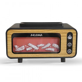 Светодиодный USB увлажнитель-аромадиффузор Vintage Fireplace, коричневый (R21024.11)