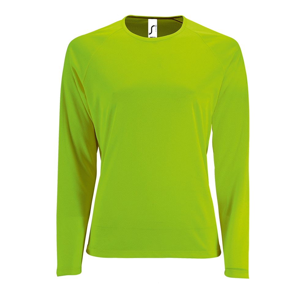 Артикул: P02072286 — Футболка с длинным рукавом Sporty LSL Women, зеленый неон