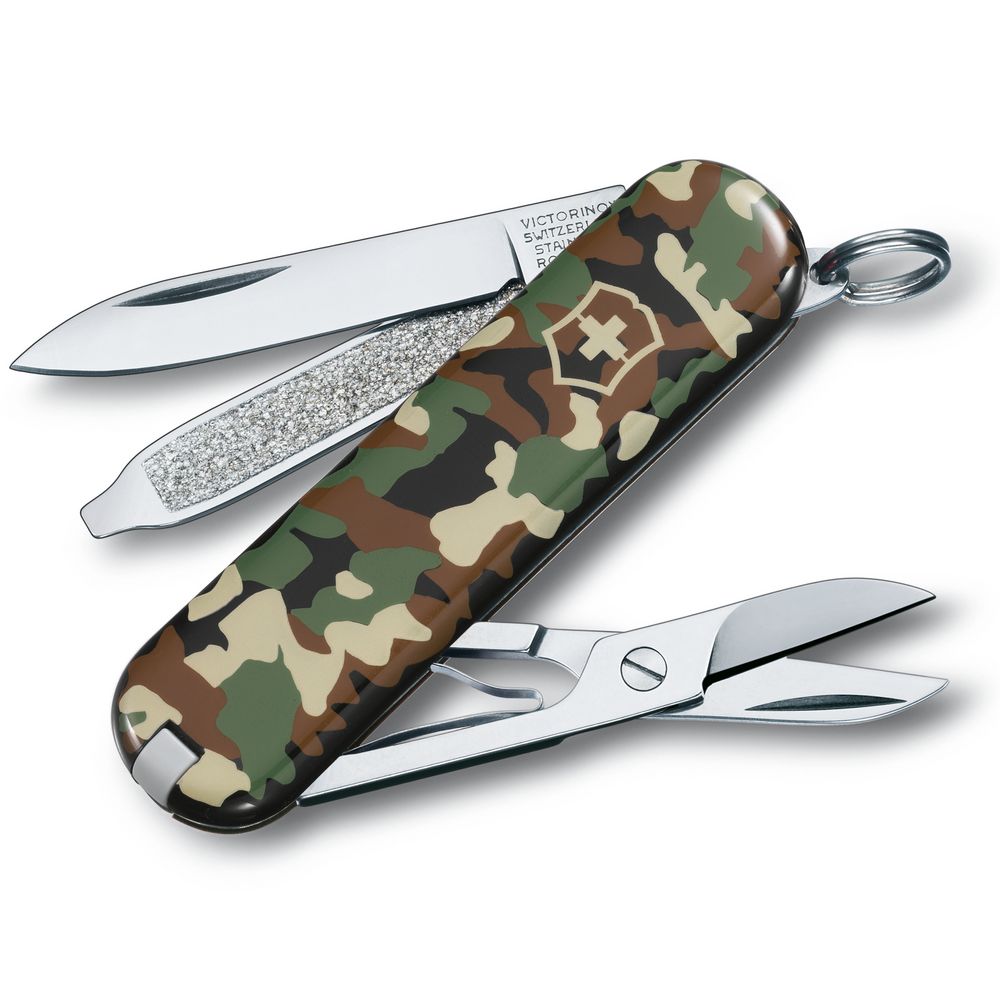Артикул: P10169.97 — Нож перочинный Classic 58, зеленый камуфляж
