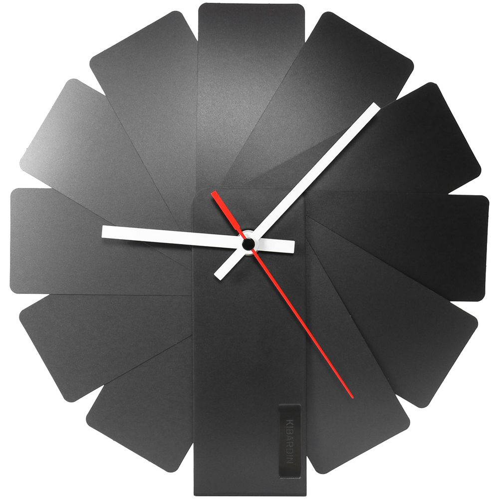 Артикул: P10341.30 — Часы настенные Transformer Clock. Black & Black