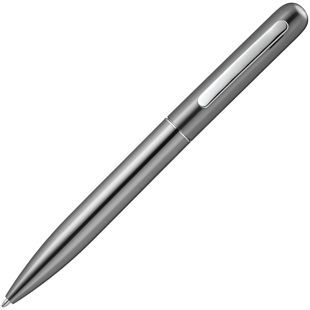 Ручка шариковая Scribo, серо-стальная, фирмы «Open» | P10571.11