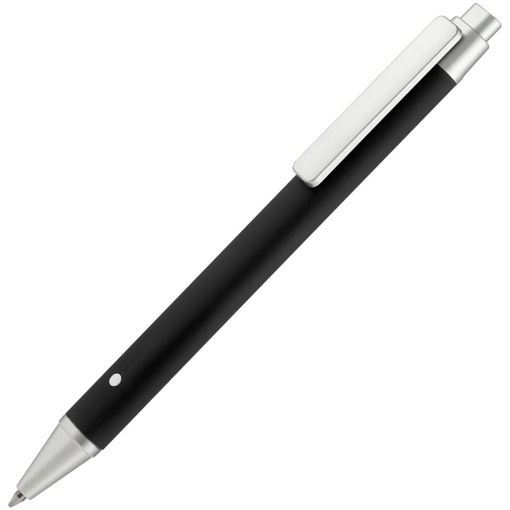 Артикул: P10773.31 — Ручка шариковая Button Up, черная с серебристым
