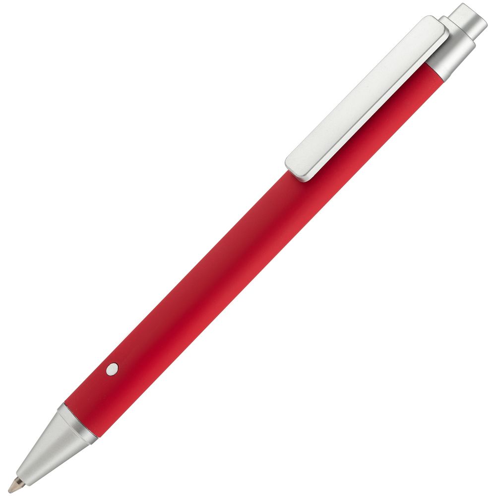 Артикул: P10773.51 — Ручка шариковая Button Up, красная с серебристым