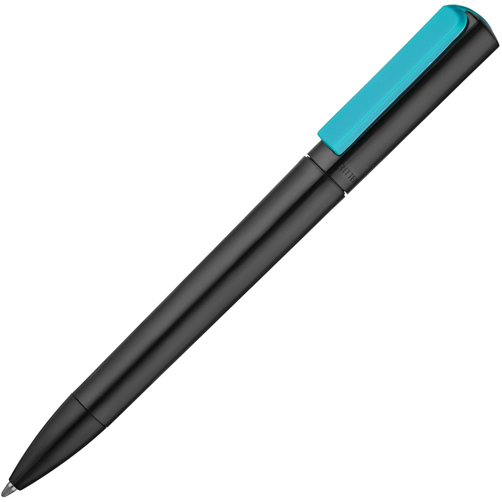 Артикул: P11339.44 — Ручка шариковая Split Black Neon, черная с голубым