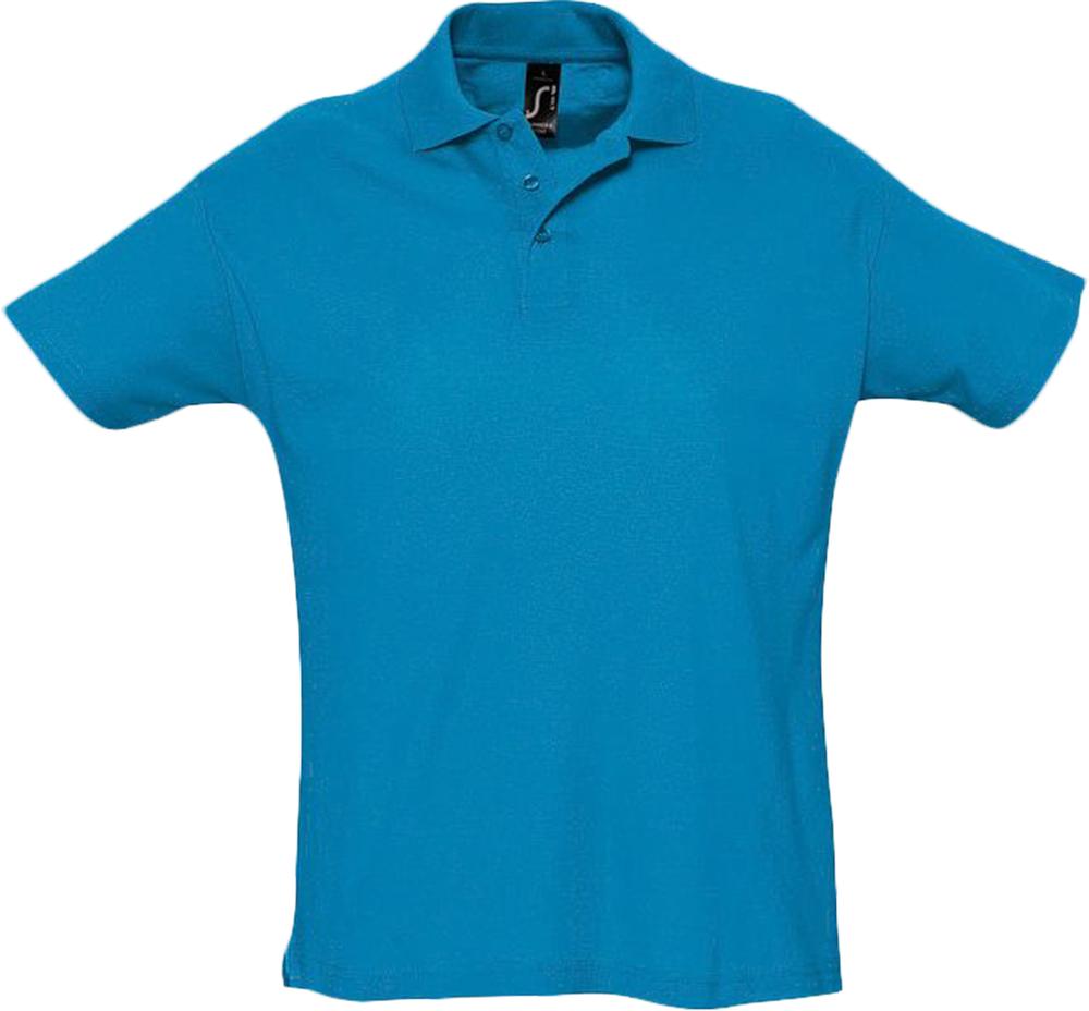 Артикул: P1379.43 — Рубашка поло мужская Summer 170, ярко-бирюзовая