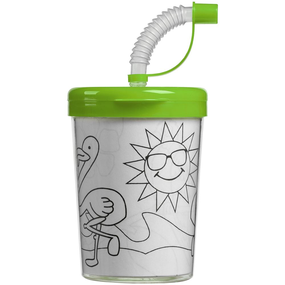 Артикул: P11381.90 — Детский стакан-раскраска «Передвижник», зеленый