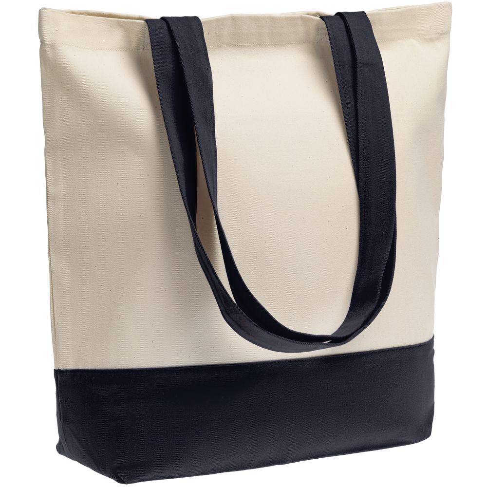 Артикул: P11743.40 — Холщовая сумка Shopaholic, темно-синяя