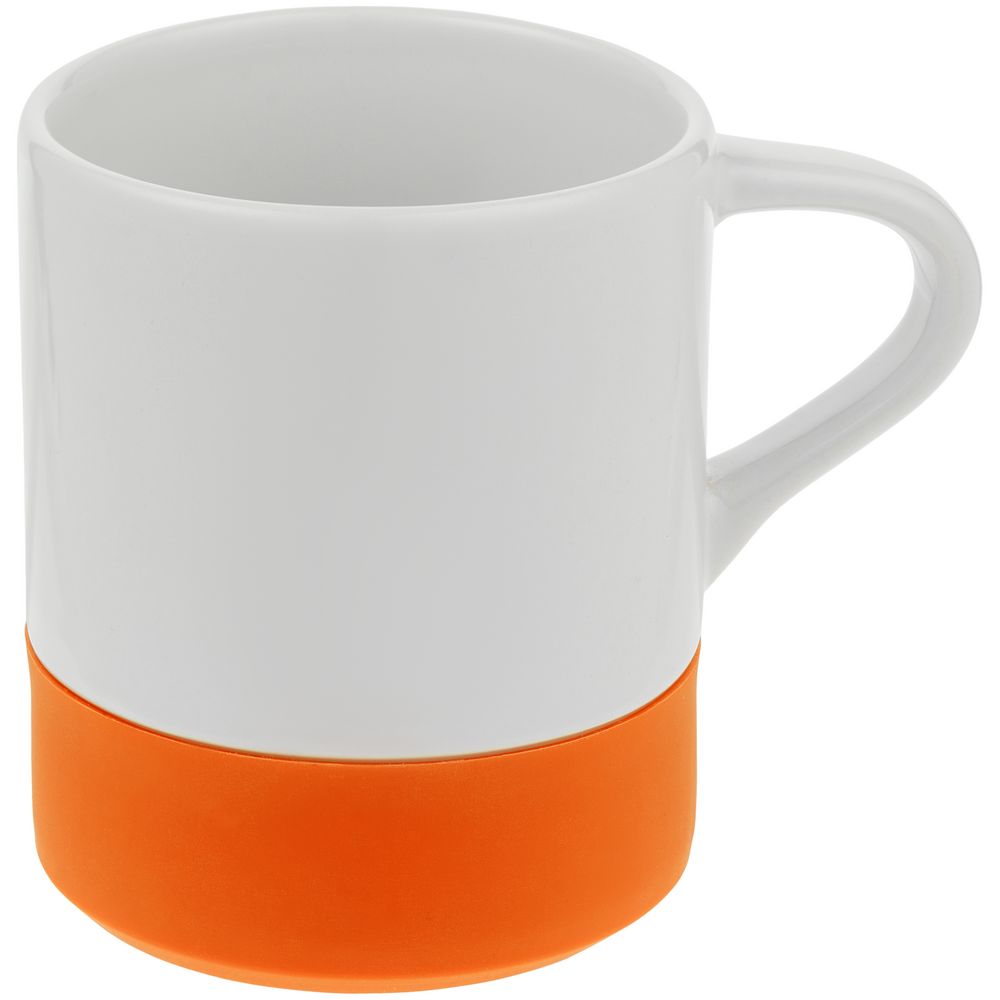 Артикул: P12892.20 — Кружка с силиконовой подставкой Protege, оранжевая