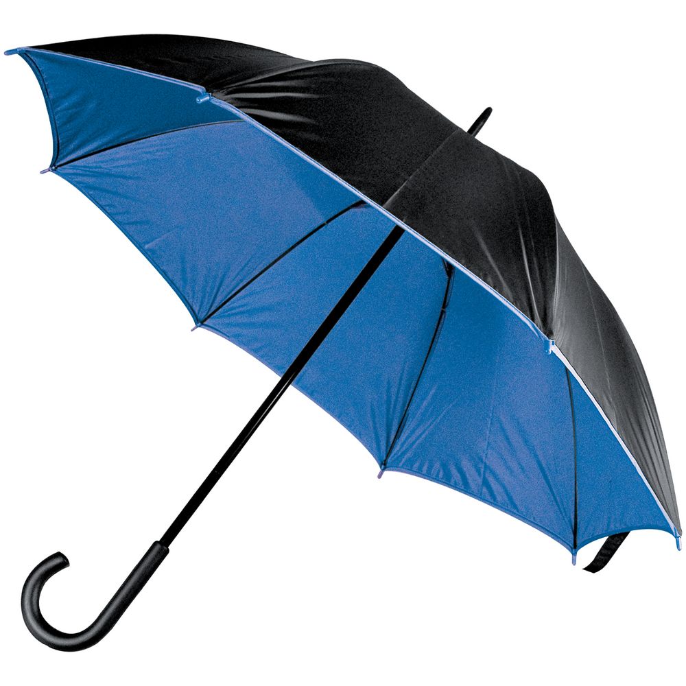 Артикул: P13040.34 — Зонт-трость Downtown, черный с синим