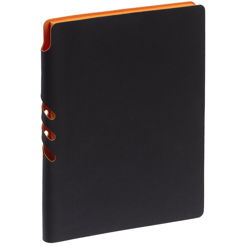 Артикул: P13087.23 — Ежедневник Flexpen Black ver.2, недатированный, черный со светло-оранжевым