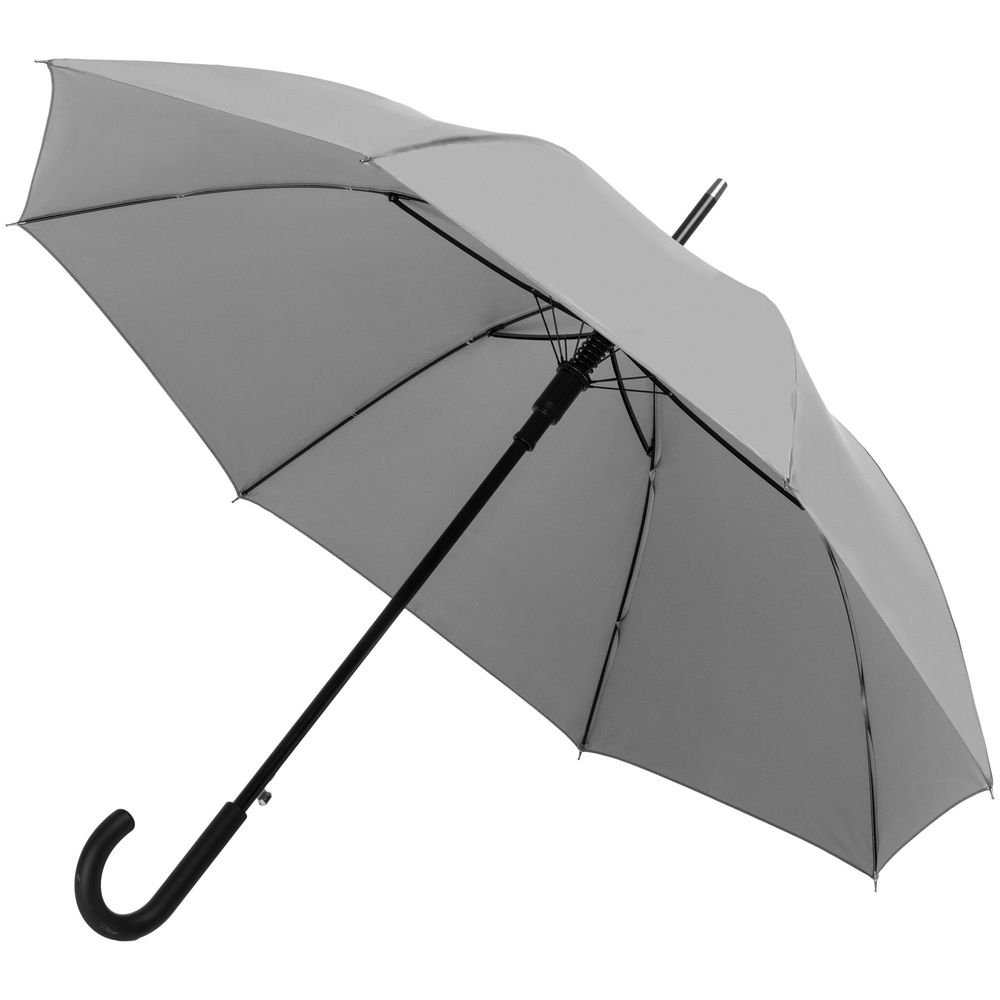 Артикул: P13330.10 — Зонт-трость Manifest со светоотражающим куполом, серый