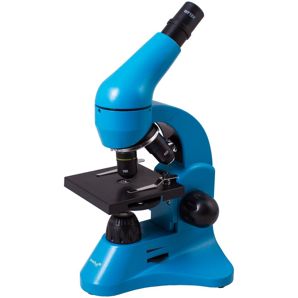 Артикул: P13612.44 — Монокулярный микроскоп Rainbow 50L с набором для опытов, голубой
