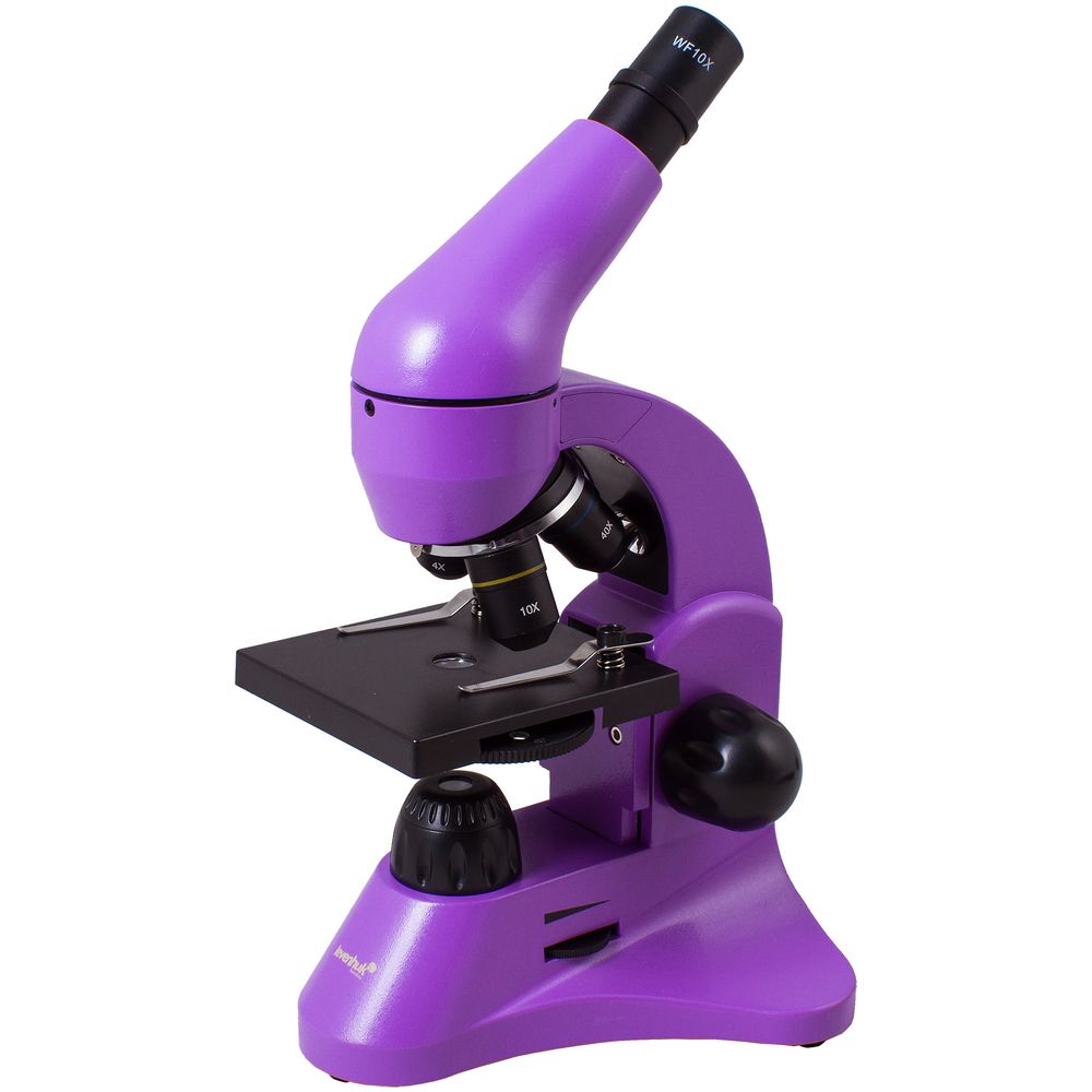 Артикул: P13612.70 — Монокулярный микроскоп Rainbow 50L с набором для опытов, фиолетовый