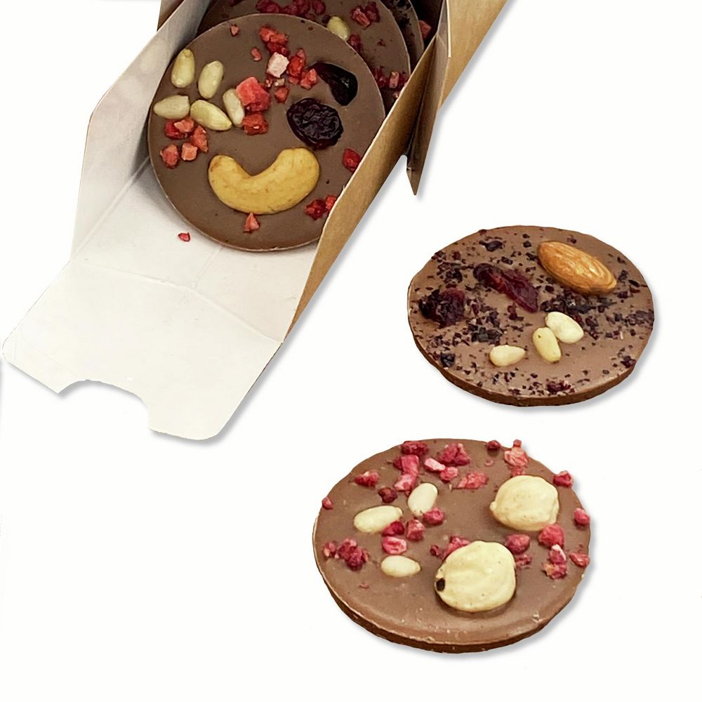 Артикул: P13740.02 — Шоколадные конфеты Mendiants, молочный шоколад