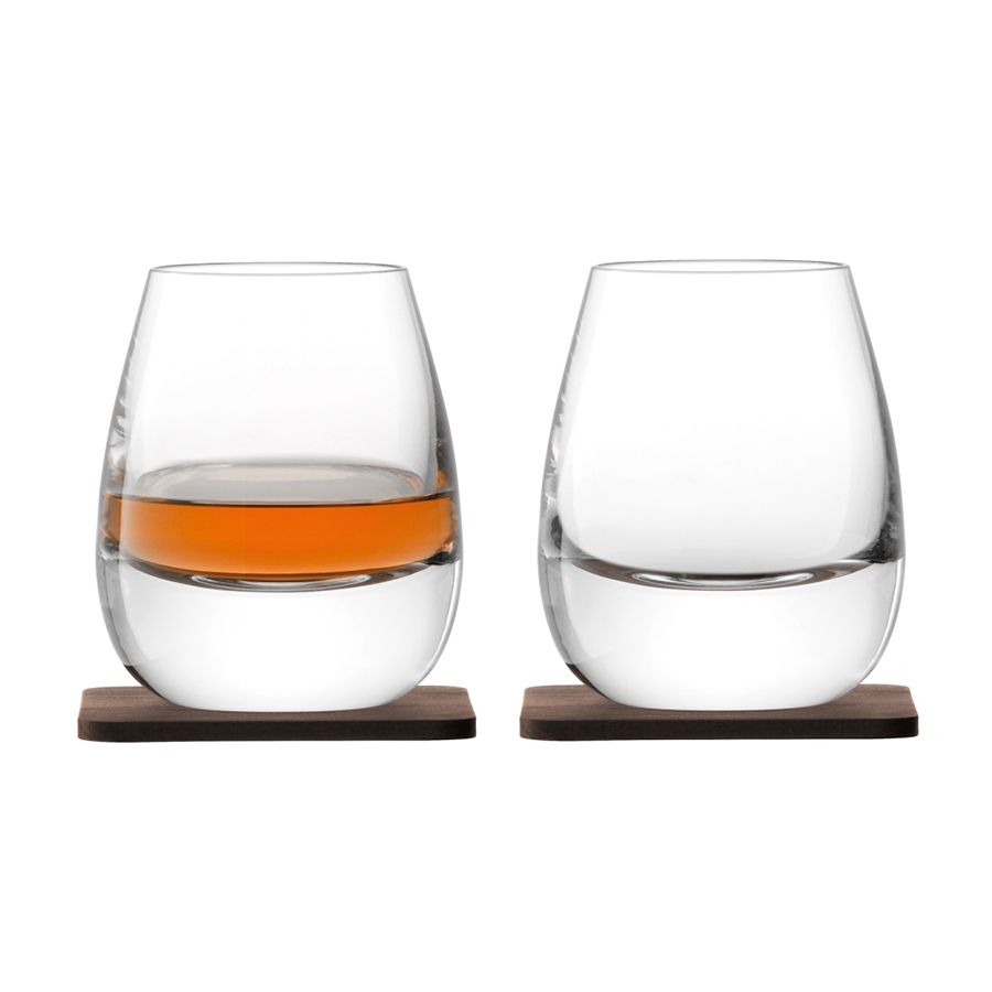 Артикул: P14497.00 — Набор из 2 стаканов Islay Whisky с деревянными подставками