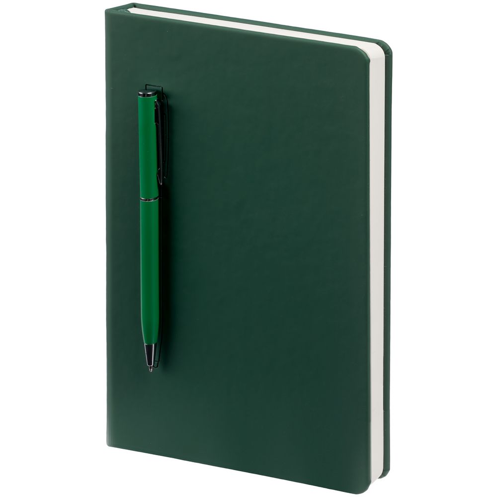 Артикул: P15058.90 — Ежедневник Magnet Shall с ручкой, зеленый