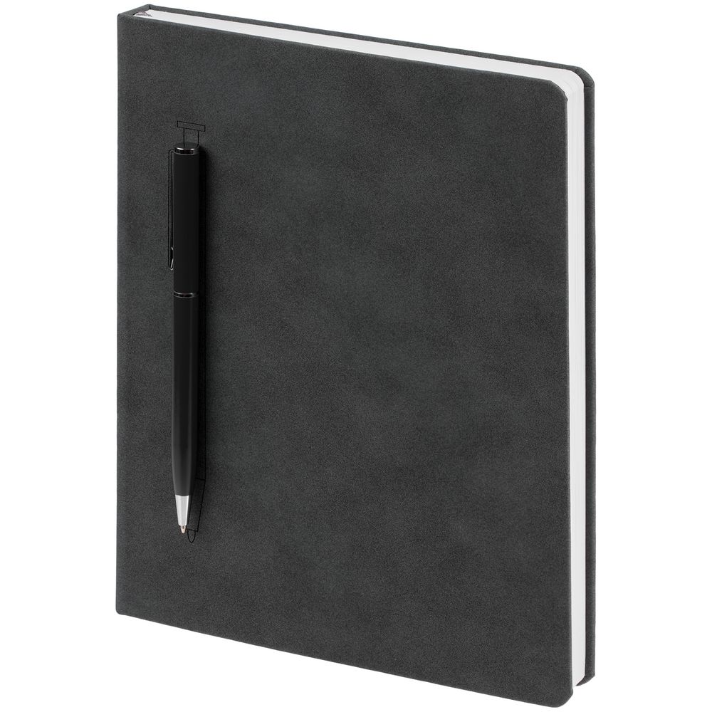 Артикул: P15070.13 — Ежедневник Magnet Chrome с ручкой, серый с черным