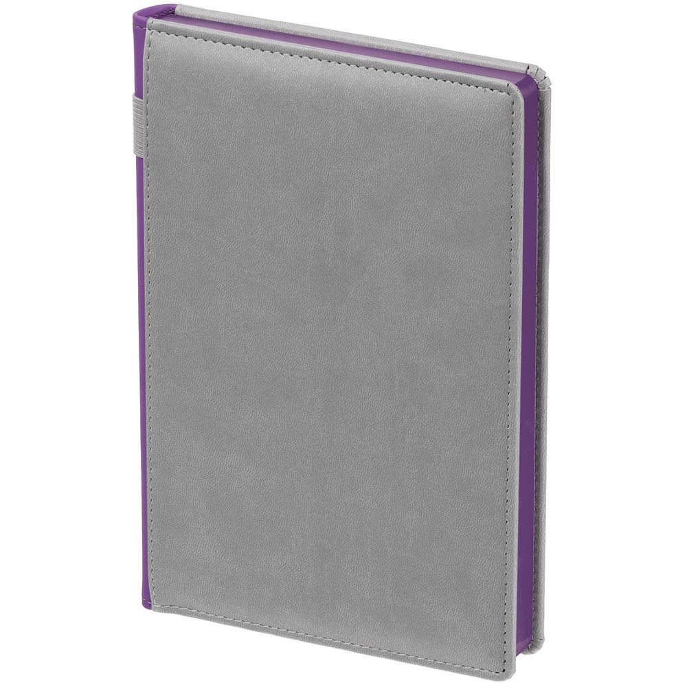 Артикул: P16430.17 — Ежедневник Spain, недатированный, серый с фиолетовым
