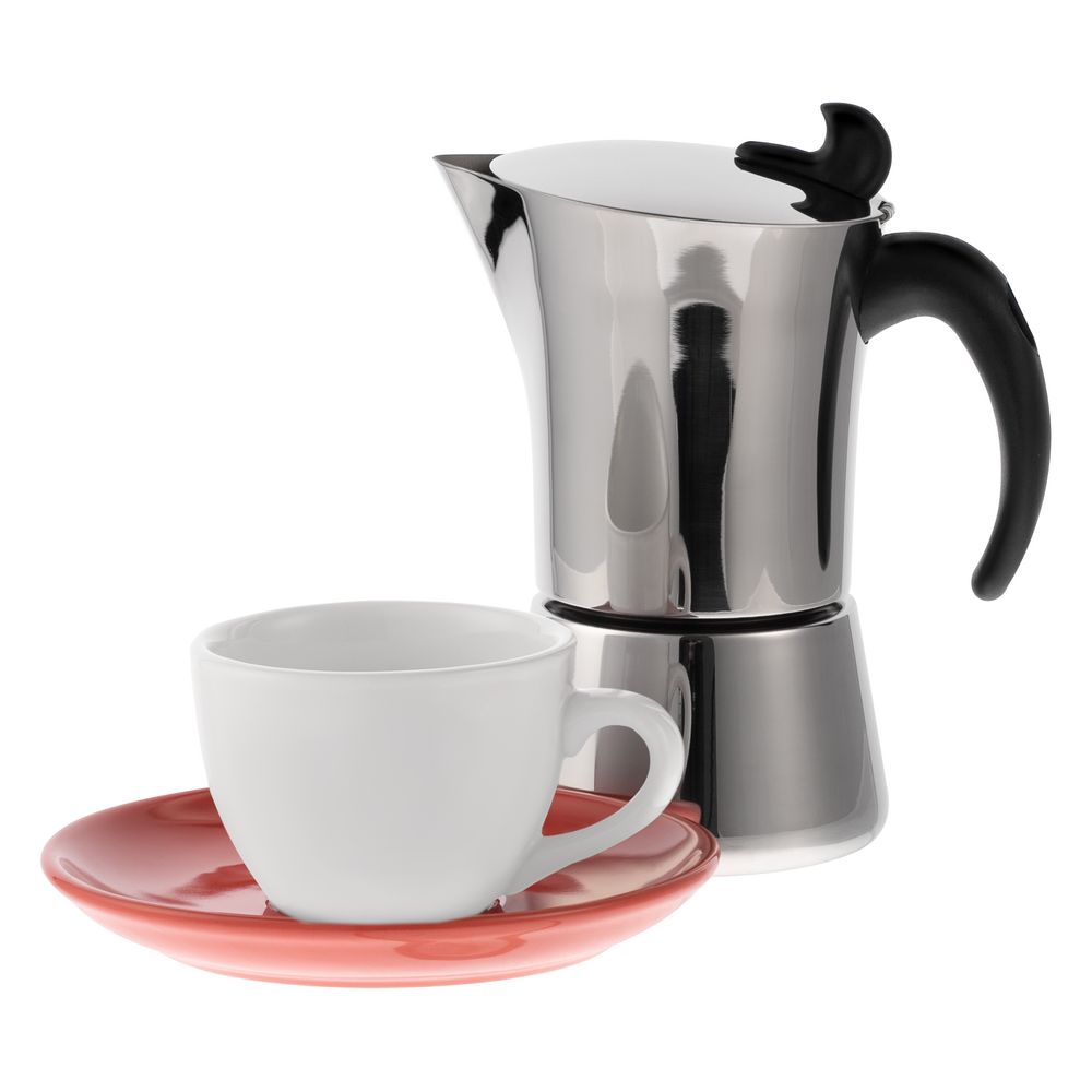Артикул: P16970.65 — Набор для кофе Cozy Morning, белый с красным