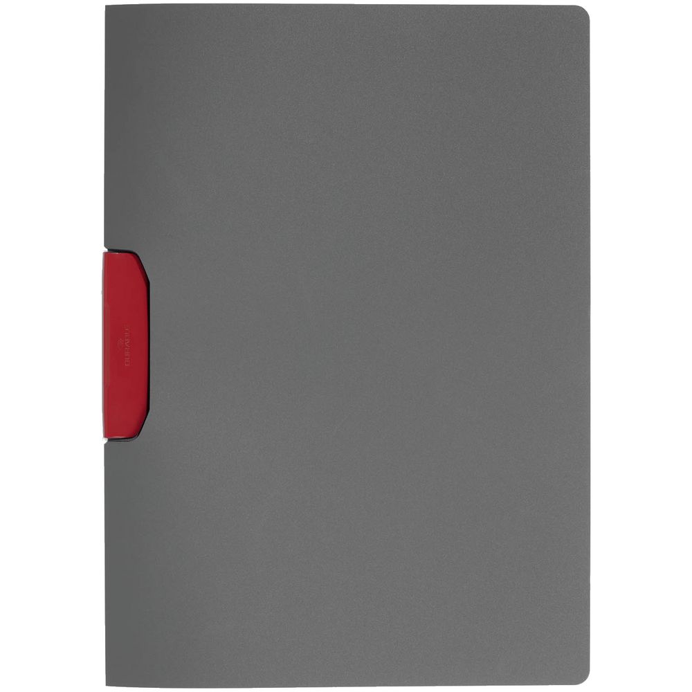 Артикул: P16988.50 — Папка Duraswing Color, серая с красным клипом