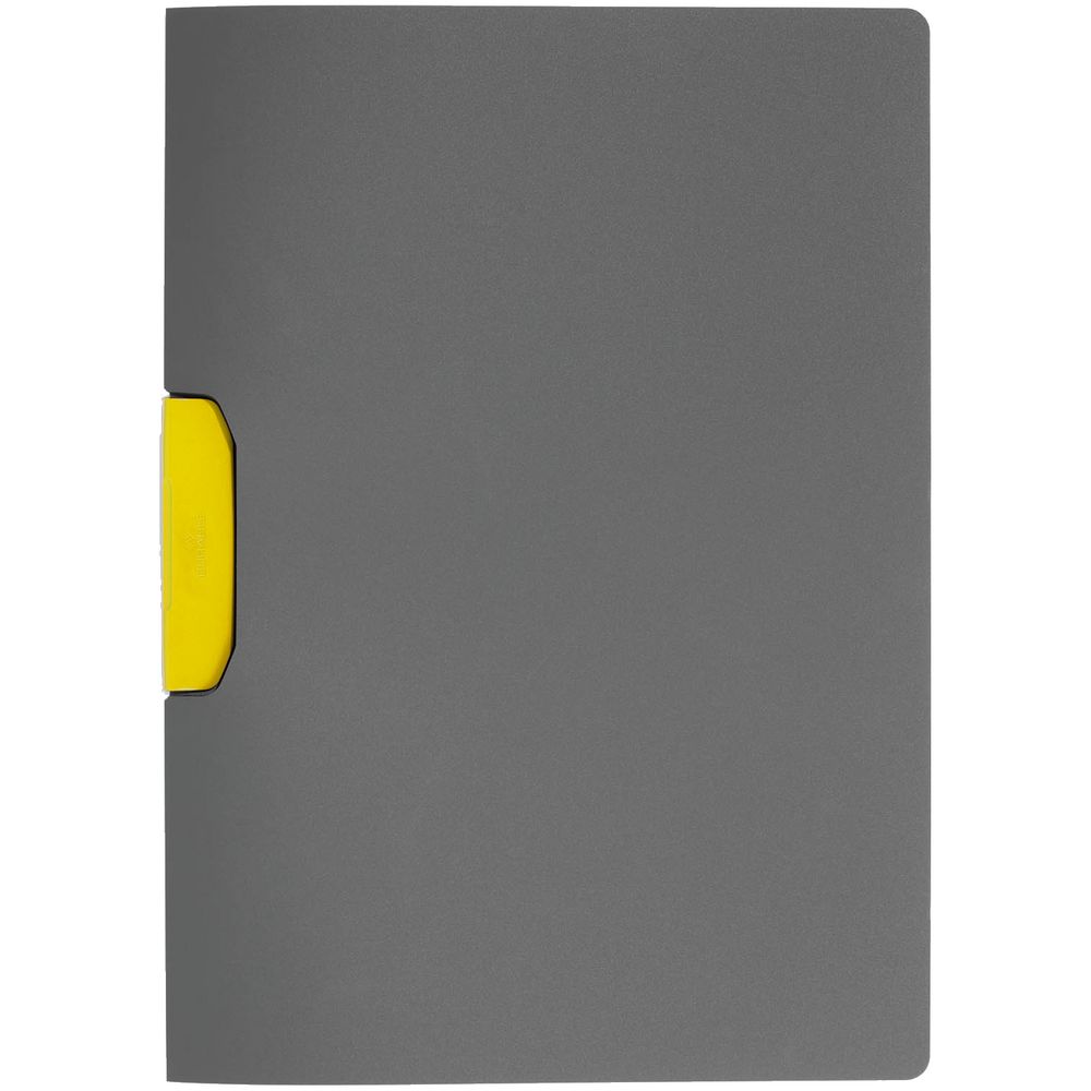 Артикул: P16988.80 — Папка Duraswing Color, серая с желтым клипом