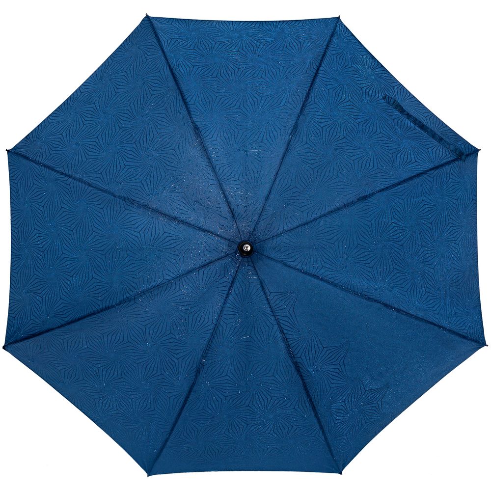 Артикул: P17012.44 — Зонт-трость Magic с проявляющимся цветочным рисунком, темно-синий