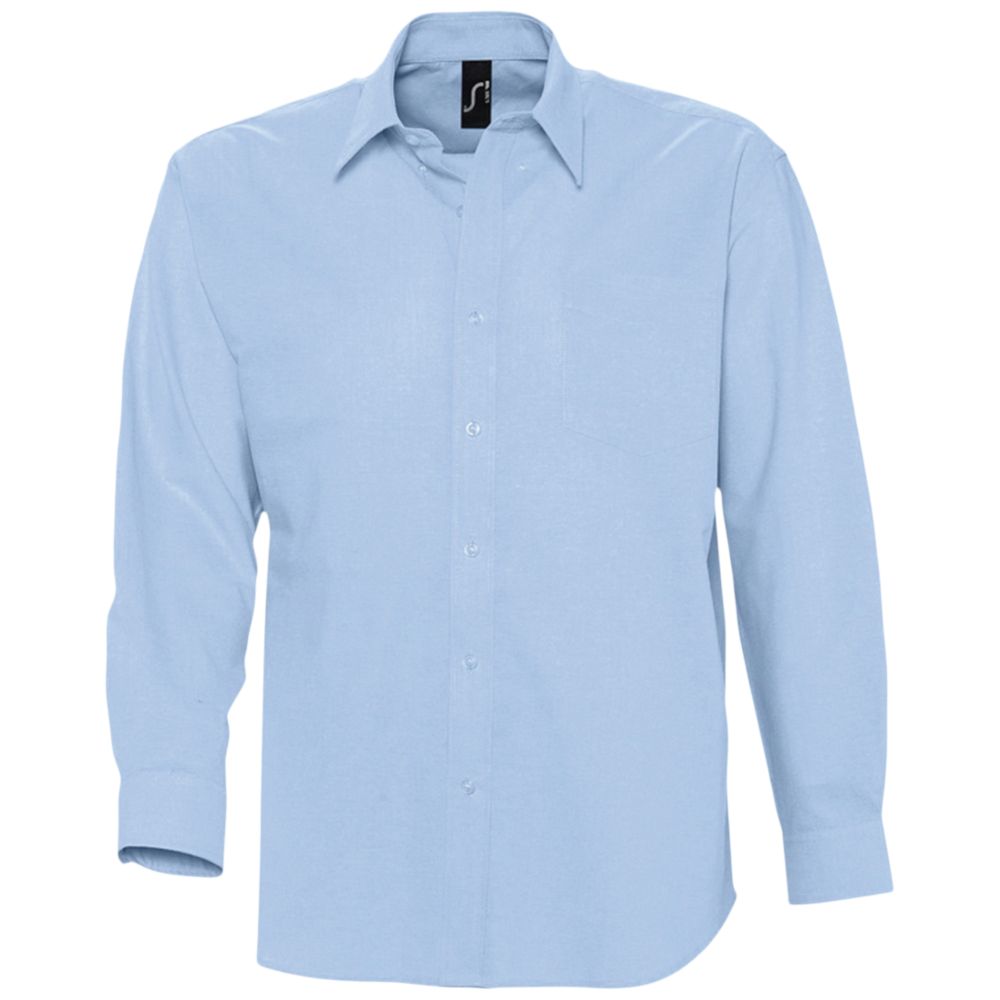 Артикул: P1836.14 — Рубашка мужская с длинным рукавом Boston, голубая