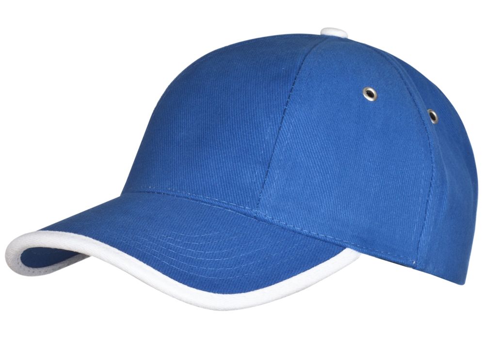 Артикул: P1849.44 — Бейсболка Unit Trendy, ярко-синяя с белым