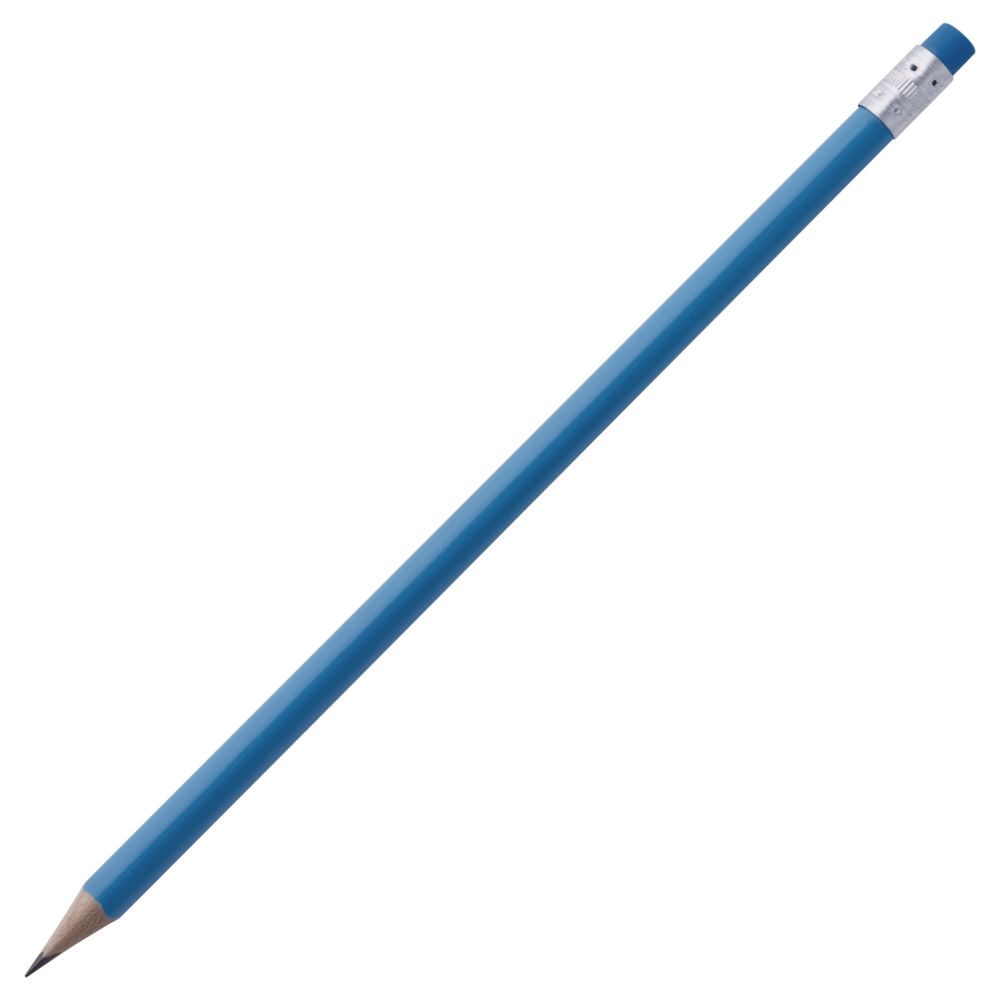 Артикул: P1884.40 — Карандаш простой Triangle с ластиком, синий